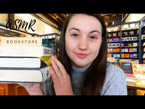 ASMR | Bookstore Roleplay (Soft Spoken) ~ Page Turning, Page Tapping & Book Reading