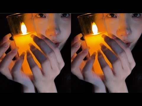 ASMR sleep video candle magic ritual KC Sleep Aid does it feel good to pat your head and fall