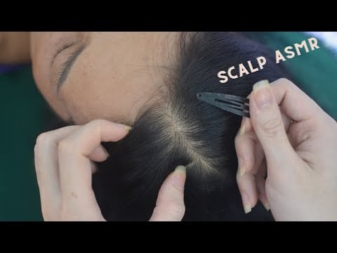 ASMR Tingling Hair Sounds With Scratching, Parting, Tapping And Combing For Anxiety Relief