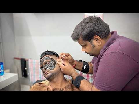 Shamboo Barber $2 DEEP CLEANSING Face Massage With Ear Cleaning | Pure Relaxation | ASMR Gautam