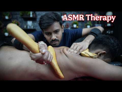 Revitalize Your Body: Wooden Tool ASMR Body Massage for Deep Circulation & Nerve Relief #asmr