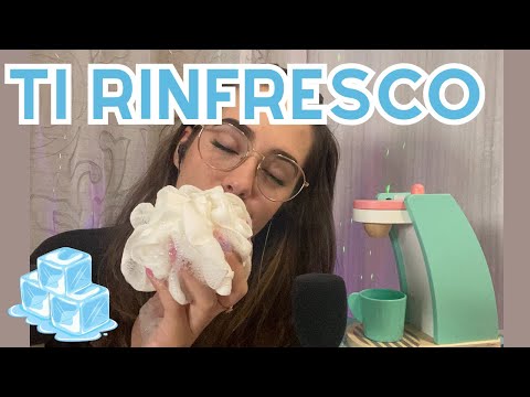 ASMR| Perfetto per il CALDO 🧊 (Caffè in legno e triggers freschi)