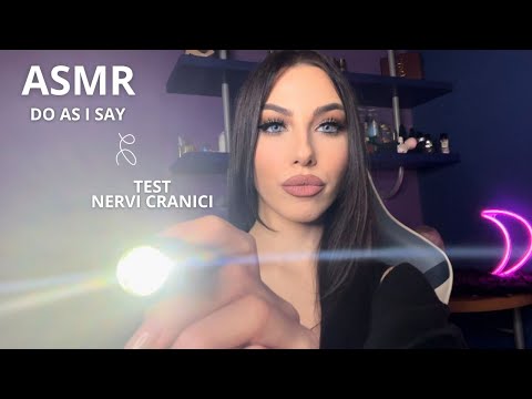 ASMR - TEST NERVI CRANICI E SEGUI LE MIE ISTRUZIONI PER DORMIRE