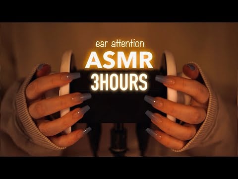 ASMR | 3 HOURS gentle & sensitive ear attention - no talking