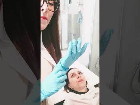 Putting on my nitrile gloves to wash her hair #asmr #asmrglovesounds