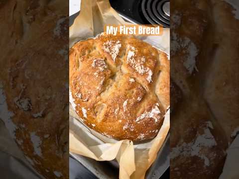I tried making BREAD 🍞 #rustic #bread #baking