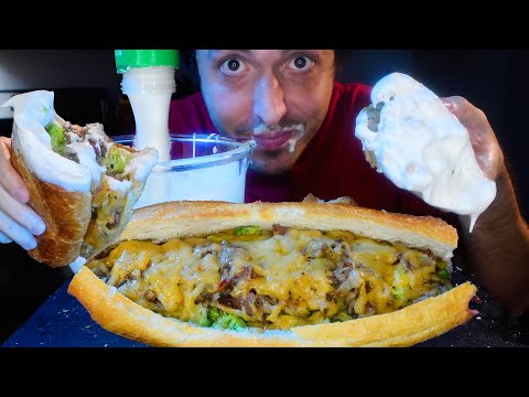 BIG CHEESE SPICY BACON RANCH SANDWICH * ASMR NO TALKING * | NOMNOMSAMMIEBOY