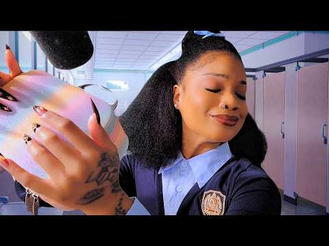 ASMR ~ Rude Popular Girl At School Does Your Makeup In The Restroom