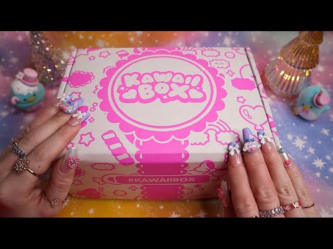 ASMR | December Kawaii Box Unboxing & Giveaway💗✨