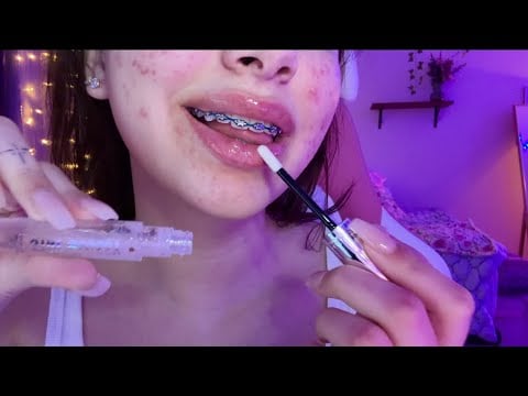 ASMR UpClose LipGloss Application ✨ 