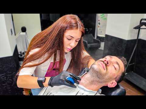 Quiet ASMR Shave (and she understood the assignment 😴) - Łódź 🇵🇱