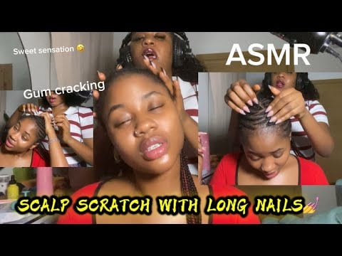ASMR💫 SCALP SCRATCH WITH LONG NAILS 💅 