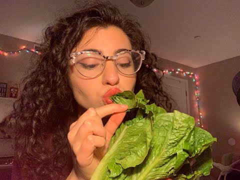 ASMR | CRUNCHY LETTUCE & POLITICS!?