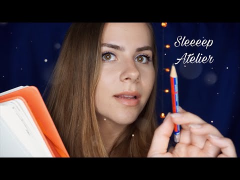 ASMR Sleep Atelier | Ich Zeichne Dich 💜 (german/deutsch)