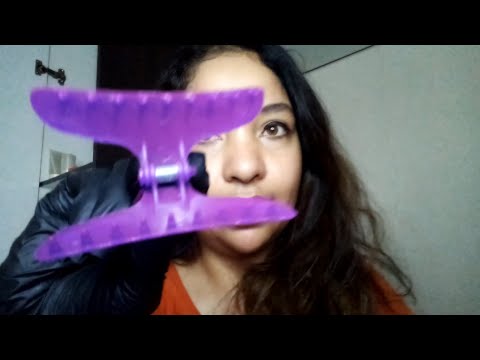 ASMR Escova Progressiva com sons reais da escova: Lavar, secar, aplicar, esticar, escova e chapinha