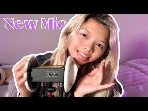 ASMR New Mic Test (3DIO Ear Massage, Mouth Sounds & Whispering)