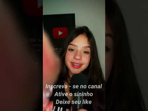 ASMR PINCEL DE LINGUA DE GATO - Luiza Aro #shorts