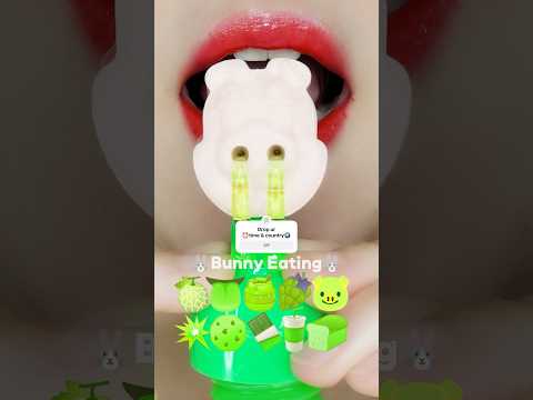 [FAST ASMR] 💚 EXTREME CRUNCH 💥 GREEN EATING MUKBANG!