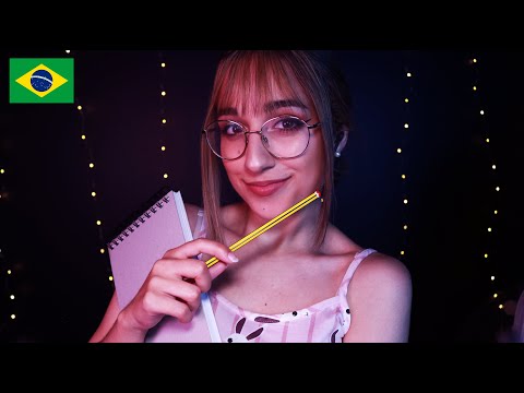 ASMR Portugues/ Brasil | Roleplay irmã mais velha te desenhando! ✏️😴🇧🇷