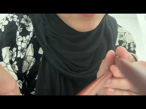 ASMR | Fast & Aggressive plucking, clearing face using chopsticks (camera tapping)