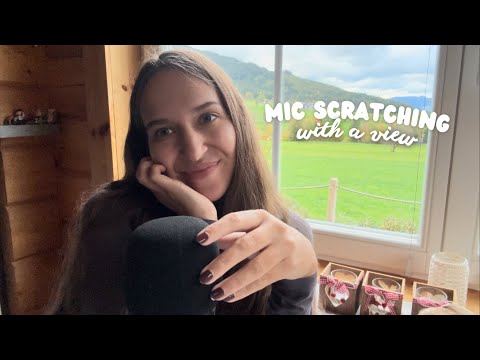 ASMR Brain Massage with a View 🏔️ | 10 Minutes Intense Mic Scratching (Foam Cover)