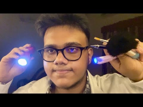 ASMR Fast Cranial Nerve Exam for sleep
