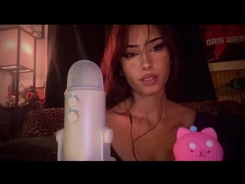 asmr w my taba squishy || sticky sounds on mic 