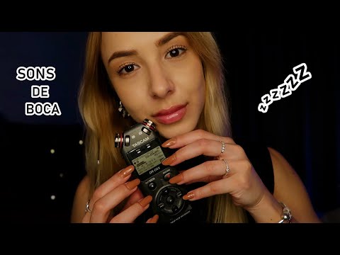 ASMR - SONS DE BOCA SENSÍVEIS com TAPPING NO TASCAM 💋