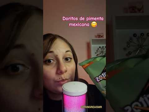 ASMR | Provando o novo Doritos de pimenta mexicana 🌶 #relax