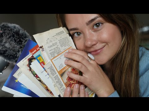 ASMR Whispered Recipes 🍰 | Part 2 | Newspaper Sounds, Storm ⛈️