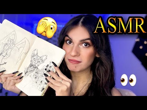 Asmr ✏️ Te ENSEÑO MIS DIBUJOS | asmr español