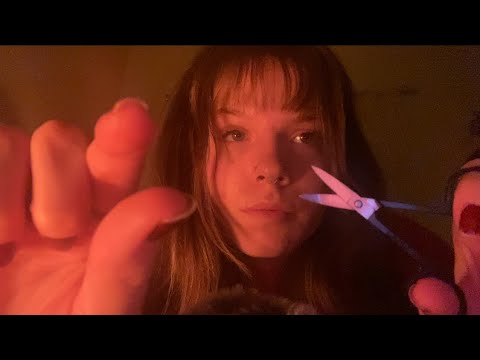 ASMR | plucking & cutting your negative energy 💤