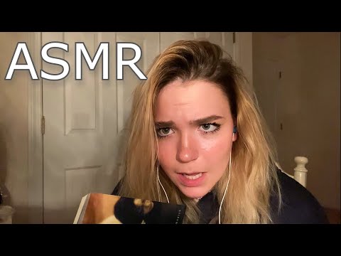 ASMR unintelligible book reading