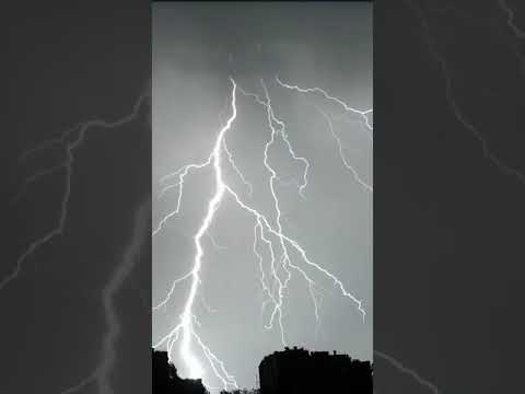 Binaural ASMR Lightning and Thunder #shorts