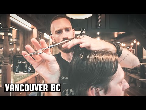 💈 Gentleman's Contour Haircut with Low Taper in the Back | Victory Barber & Brand Gastown