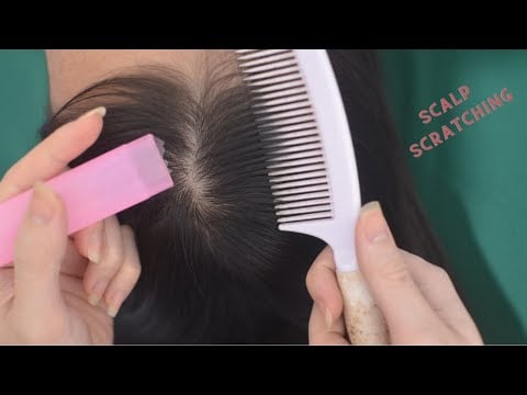 ASMR Hair Parting Real Person With Snoring And Breathing Sounds For Reduce Anxiety