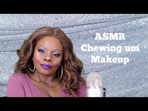 April Makeup ASMR Chewing Gum Eating Sounds *Chit Chat