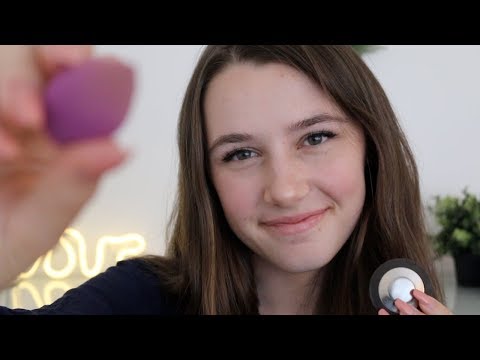 ASMR - My Everyday Makeup ♡ Bottle & Lid Sounds, Mascara Brush Sounds, Whispering