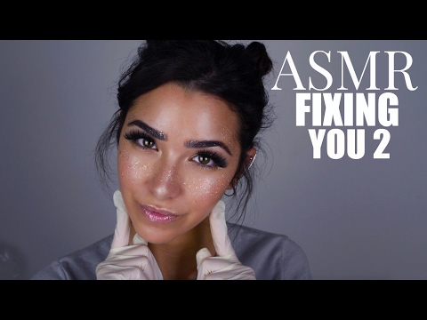 ASMR Fixing You Part 2 Whispered Roleplay (Gloves sounds, Face Brushing, Scratching sounds and +)