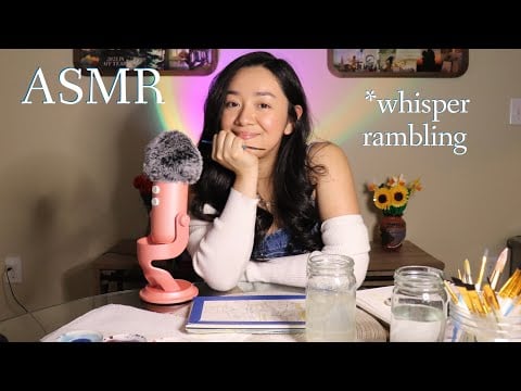 ASMR✨water coloring 🎨 and lots of whisper rambling :)