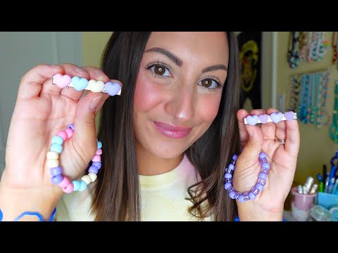 ASMR Friendship Bracelet Friday: Pastel Bracelets & Hair Clips!