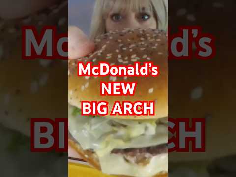 McDonald’s NEW Big Arch Burger | Full video on channel now! #mukbang #asmr
