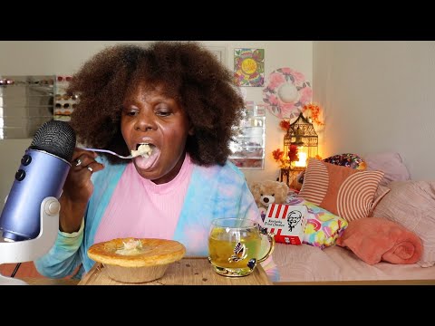 TRYING 🐓Chicken PotPie 🥧 After 14 yrs ASMR Eating Sounds
