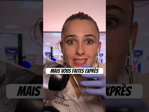 Mais vous faites exprès #asmrfrançais #asmrroleplay #aeroport #avion