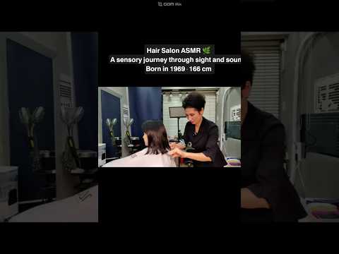 미용실ASMR 시각과청각의 활성화 # 어두운 흑갈색 Hair salon ASMR visual and auditory activation #DarkBrown
