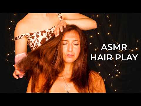 ASMR Relaxing Hair Play, Brushing & Scalp Massage 💖 Gentle Hair Sounds to Help You Sleep