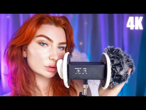 ASMR Slow Mouth Sounds on MAX Sensitivity w/ Soft Brushing ( Delay / 4K )