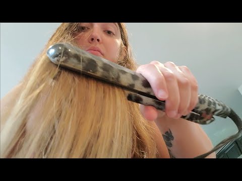 Giantess Straightens Her Hair ASMR