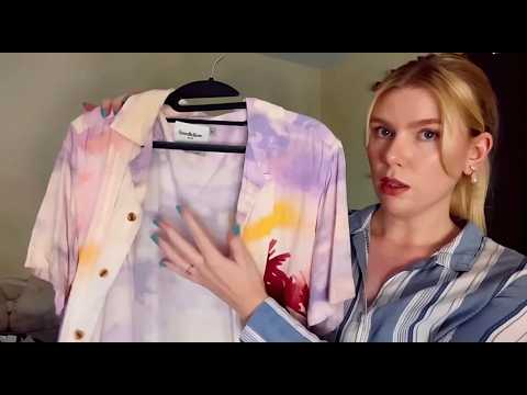 Personal Assistant Styles You for a Summer Party ☀️👕 ASMR fabric sounds, fast paced