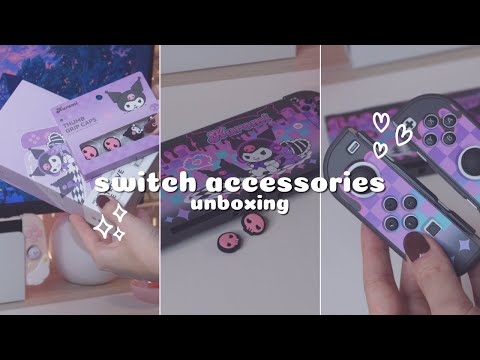 unboxing nintendo switch accessories | ft. GeekShare